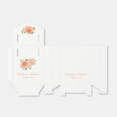 Peach-Rose-Hochzeit Geschenkschachtel (Ungefaltet)