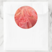 Peach Rose Hochzeitsticker und Umschlag Aufkleber (Tasche)