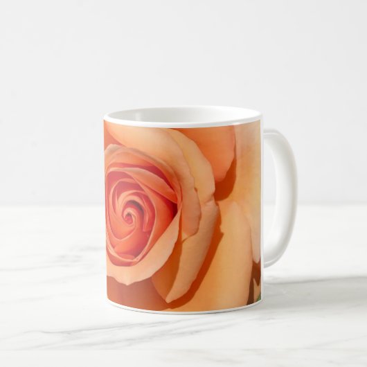 Peach-Rose Kaffeetasse (VorderseiteRechts)