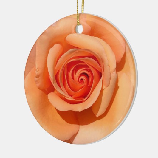 Peach-Rose Keramik Ornament (Links)
