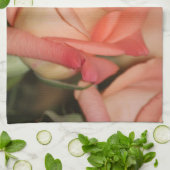 Peach Rose Küchentuch (Gefaltet)