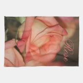 Peach Rose Küchentuch (Horizontal)
