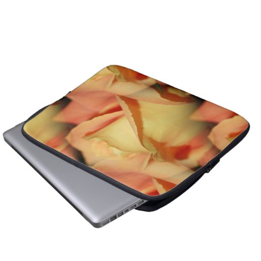 Peach-Rose Laptopschutzhülle (Vorne Knopf)