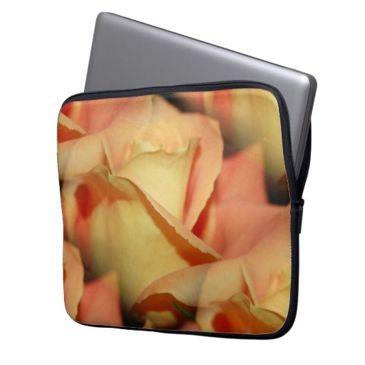 Peach-Rose Laptopschutzhülle (Vorderseite Links)