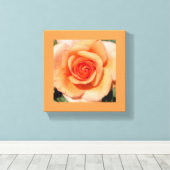 Peach-Rose Leinwanddruck (Insitu (Holzboden))