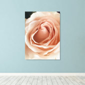 Peach-Rose Leinwanddruck (Insitu (Holzboden))