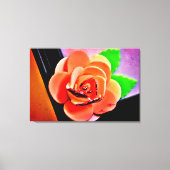 Peach-Rose Leinwanddruck (Vorderseite)