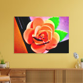 Peach-Rose Leinwanddruck (Insitu (Wohnzimmer))