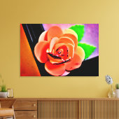 Peach-Rose Leinwanddruck (Insitu (Wohnzimmer))