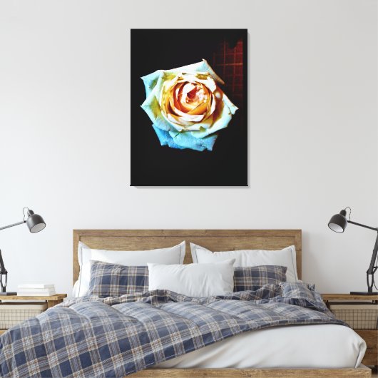 Peach-Rose Leinwanddruck (Insitu (Schlafzimmer))