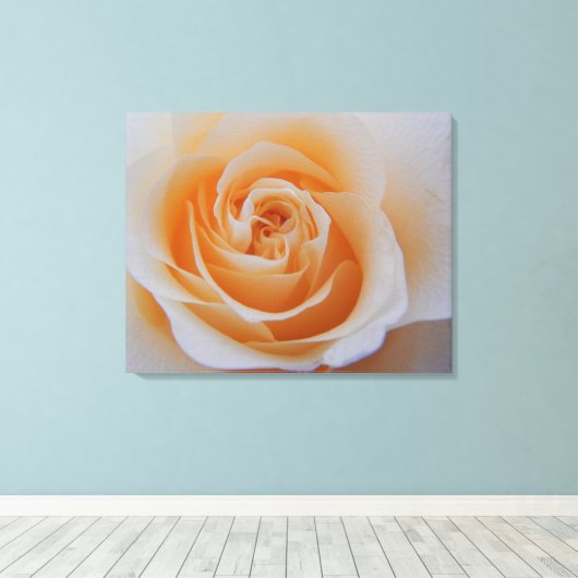 Peach-Rose Leinwanddruck (Insitu (Holzboden))