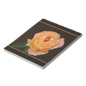 Peach-Rose-Makro Notizblock (Rotiert)
