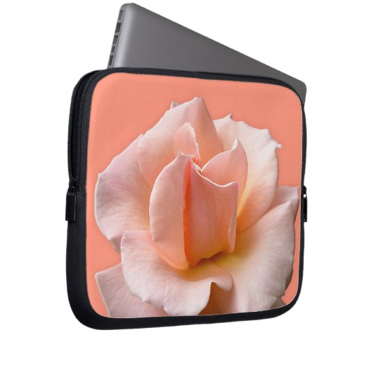 Peach Rose Notebook Sleeve Wilde Rose Tablet Case (Vorne Rechts)