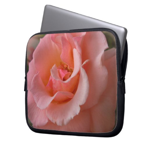 Peach Rose Notebook Sleeve Wilde Rose Tablet Case (Vorderseite Links)