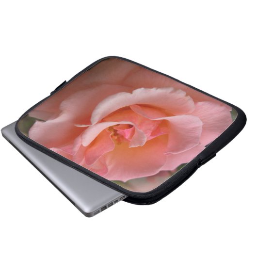Peach Rose Notebook Sleeve Wilde Rose Tablet Case (Vorne Knopf)