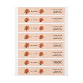 Peach Rose Orange Floral Fotografie (Bogen)