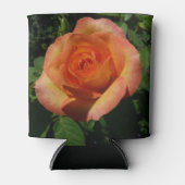 Peach Rose Orange Floral Fotografie Dosenkühler (Vorderseite)