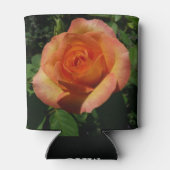 Peach Rose Orange Floral Fotografie Dosenkühler (Rückseite)