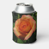 Peach Rose Orange Floral Fotografie Dosenkühler (Kanne Rückseite)