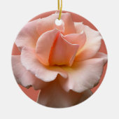 Peach Rose Ornament Personalisierte Rose Dekoratio (Vorne)