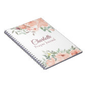 Peach Rose Praetjournal Notizblock (Rechte Seite)