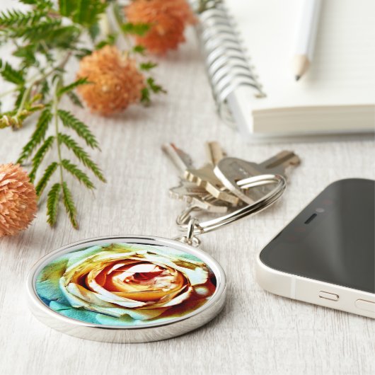 Peach-Rose Schlüsselanhänger (Seite)