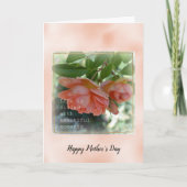 Peach Rose Schöne Momente Muttertag Karte (Vorderseite)