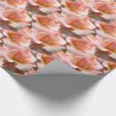 Peach Rose Umschlag Papier Romantische Rose Papier Geschenkpapier (Ecke)