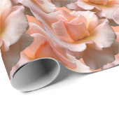 Peach Rose Umschlag Papier Romantische Rose Papier Geschenkpapier (Rolleneckpunkt)