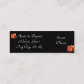 PEACH-ROSE-VISITENKARTEN MINI VISITENKARTE (Rückseite)