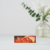 PEACH-ROSE-VISITENKARTEN MINI VISITENKARTE (Stehend Vorderseite)