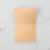 Peach Rose Wedding Dankeschön Card Dankeskarte (Innenseite)