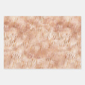 Peach-Rose Weißleopard Geschenkpapier Set (Vorderseite 3)