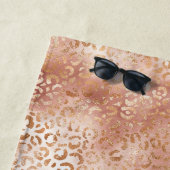 Peach-Rose Weißleopard Strandtuch (Beispiel)