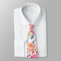 Peach & Rosen Aquarellnecktie