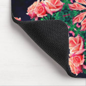 Peach Rosenknospe Abstrakte Blume Kunst Mousepad (Ecke)