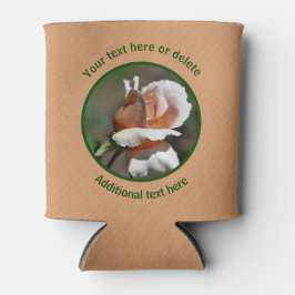 Peach Rosenknospe Personalisiert Dosenkühler