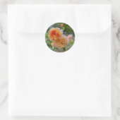 Peach Roses auch Runder Aufkleber (Tasche)