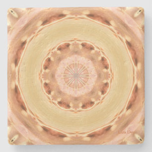 Peach Rosette Stone Untersetzer