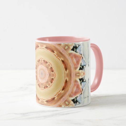 Peach Rosette Tasse (VorderseiteRechts)