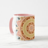 Peach Rosette Tasse (Vorderseite Links)