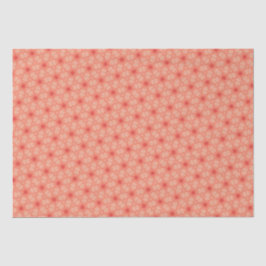 Peach Sacred Geometry Blume of Life Pattern Seidenpapier