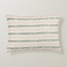 Peach Sage Green Minimalistisch Stripe Boho