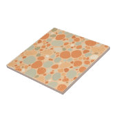 Peach Sage Green Pebble Pattern Abstract Organic  Fliese (Seite)