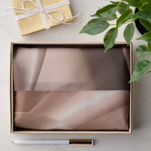 Peach Satin Luxury Seidenpapier (Geschenk)