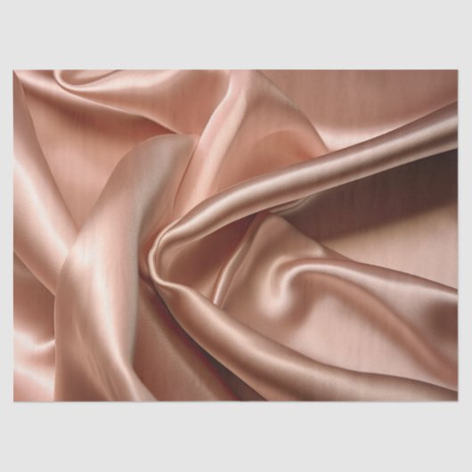 Peach Satin Luxury Seidenpapier (Vorderseite)