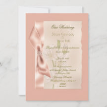 Peach Satin Ribbon feierliche Hochzeit