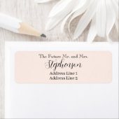 Peach Save The Date Custom Name Return Address (Insitu)