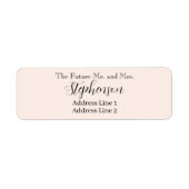 Peach Save The Date Custom Name Return Address (Vorne)