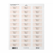 Peach Save The Date Custom Name Return Address (Vorne)